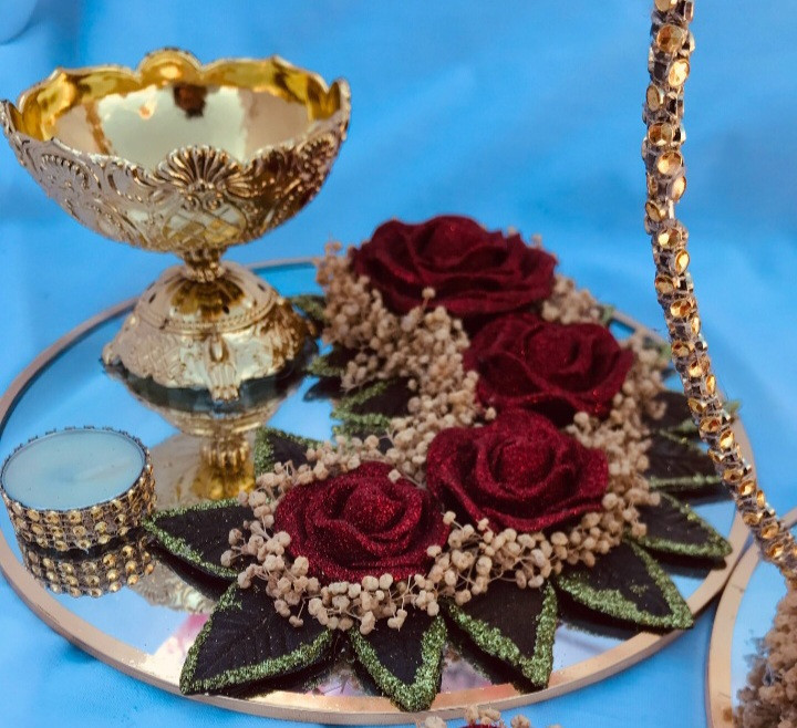 سینی حنای آرورا مدل(مریم) دستساز و درخشان